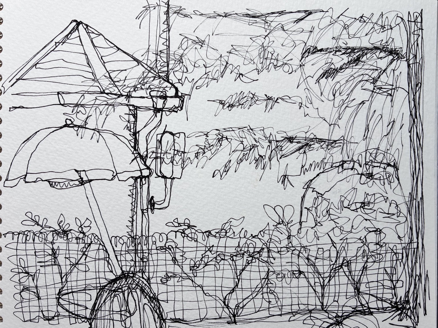 Warming up exercises for urban sketching - image 6 - student project