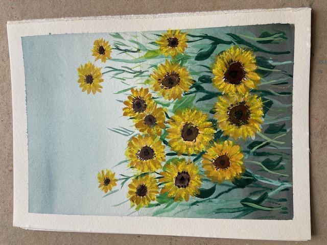 Floral Garden in Gouache - image 3 - student project