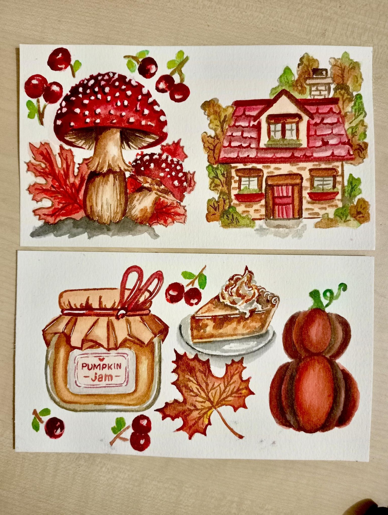 Autumn theme painting by Leeda - image 4 - student project