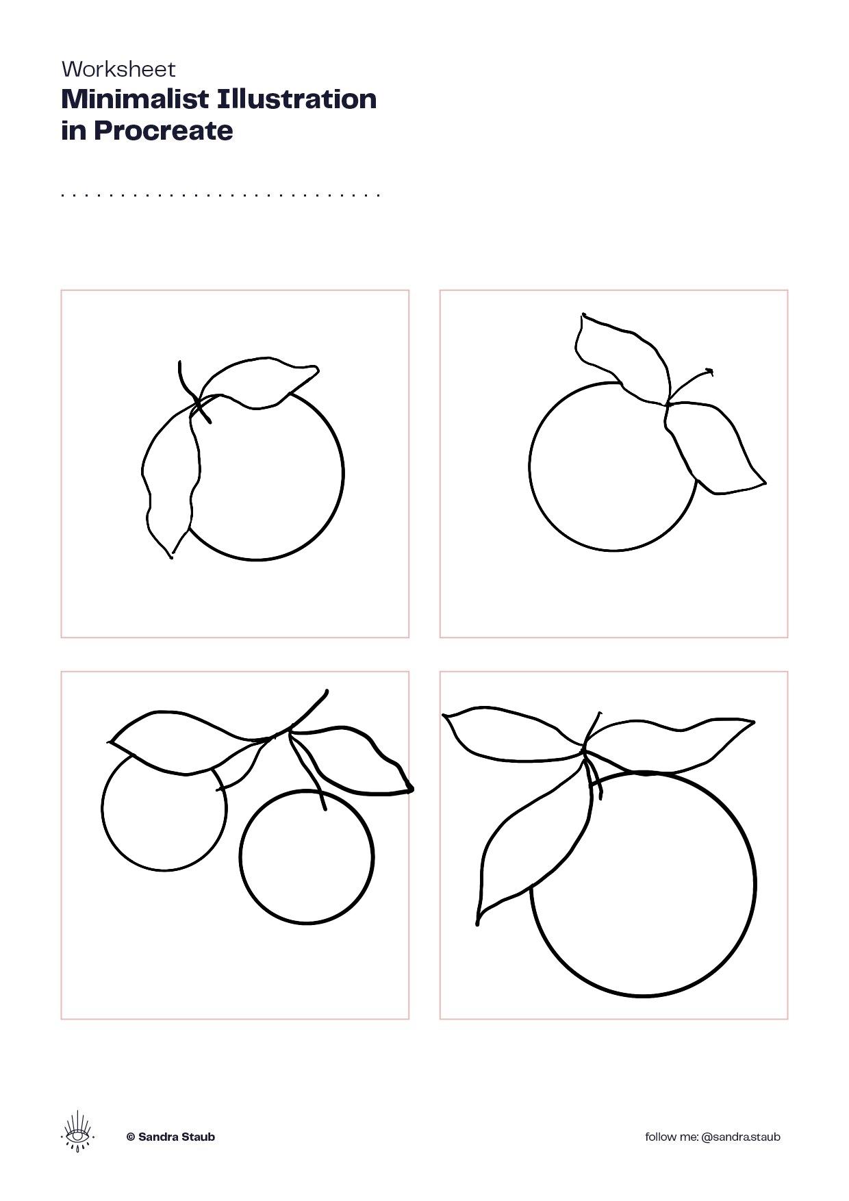 Minimalist orange illustration - image 3 - student project