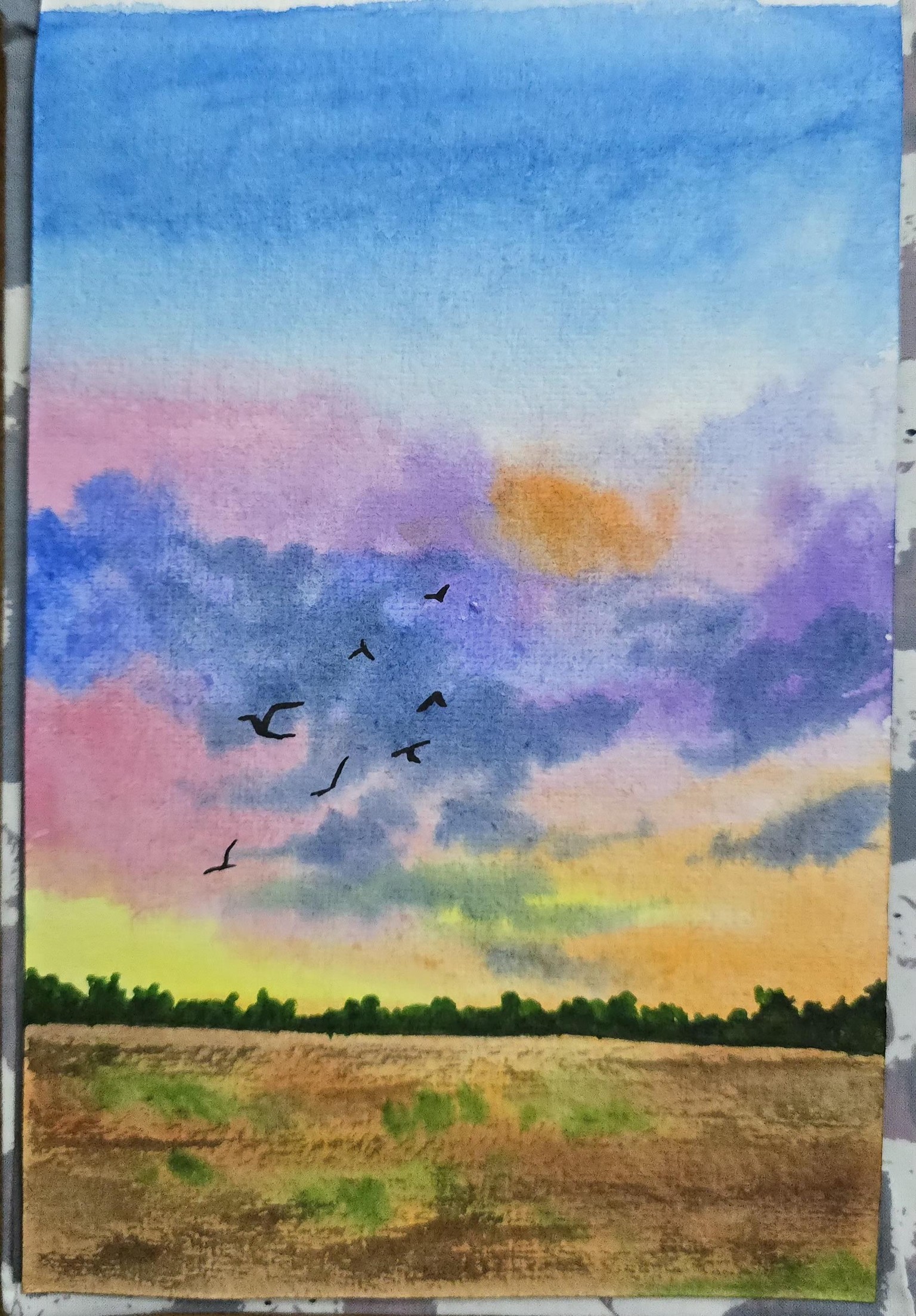 30 days of Unwinding with watercolour - image 30 - student project