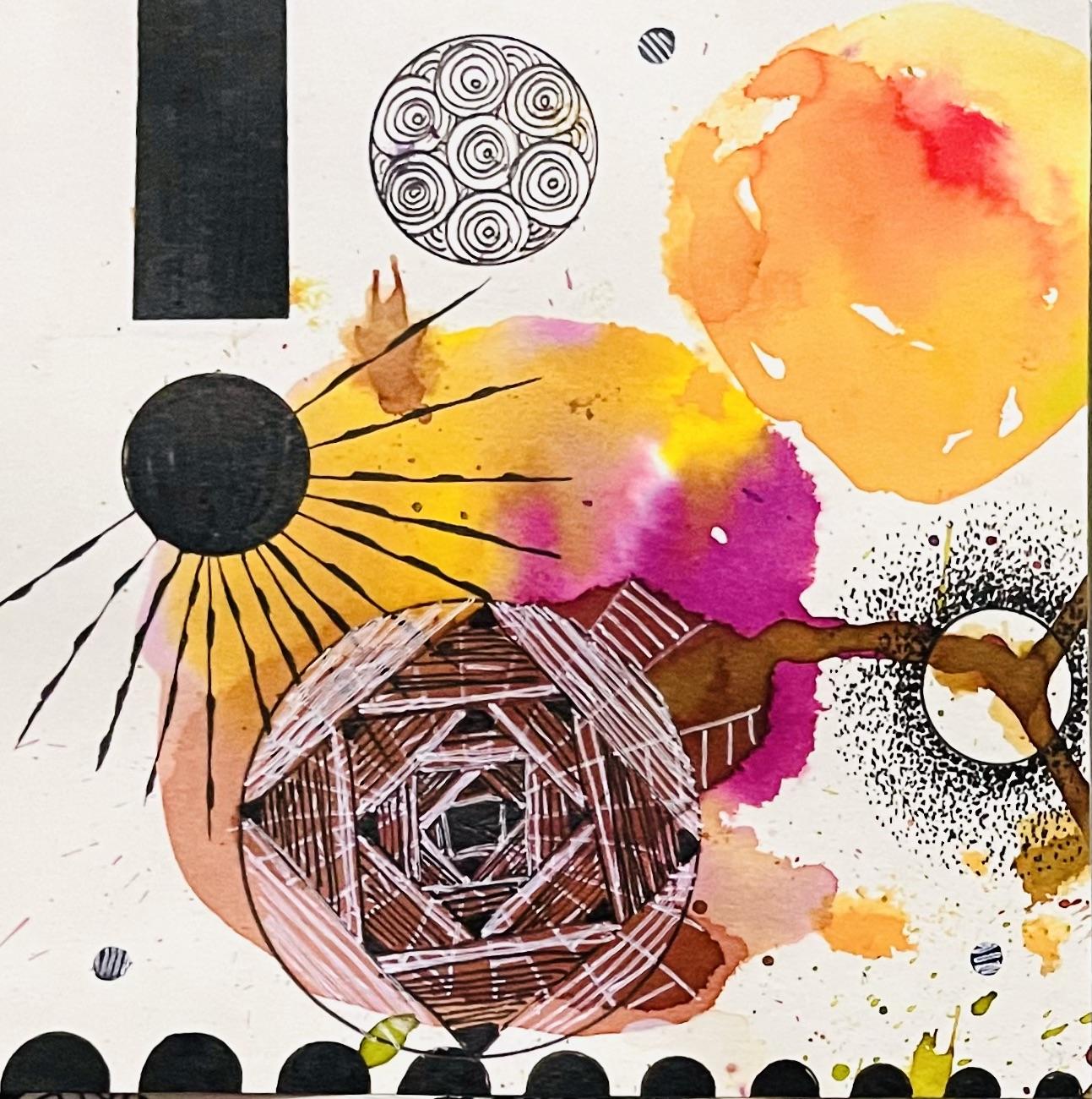 Abstract Watercolor Escape - Part 4: Bold Colors and Relaxing Patterns - image 3 - student project