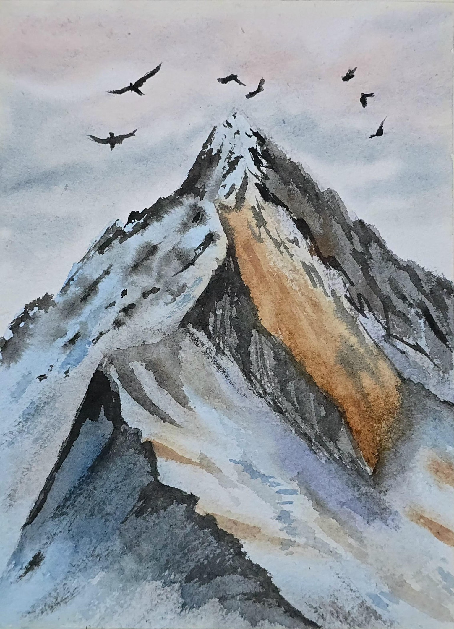 20days of Watercolours mountains - image 5 - student project