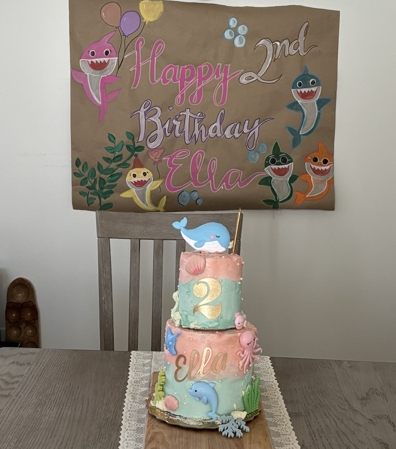 MY DAUGHTER'S BDAY BANNER - image 1 - student project