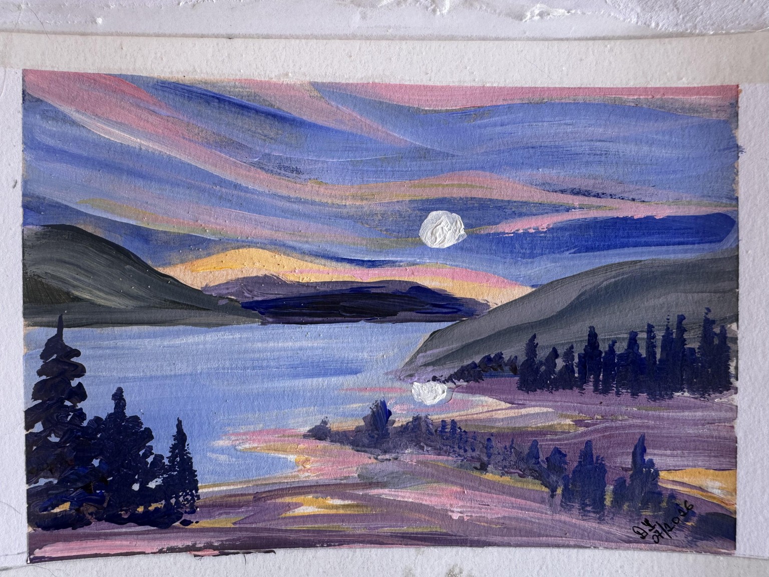 Acrylic Landscape in 30 Brushstrokes - image 2 - student project
