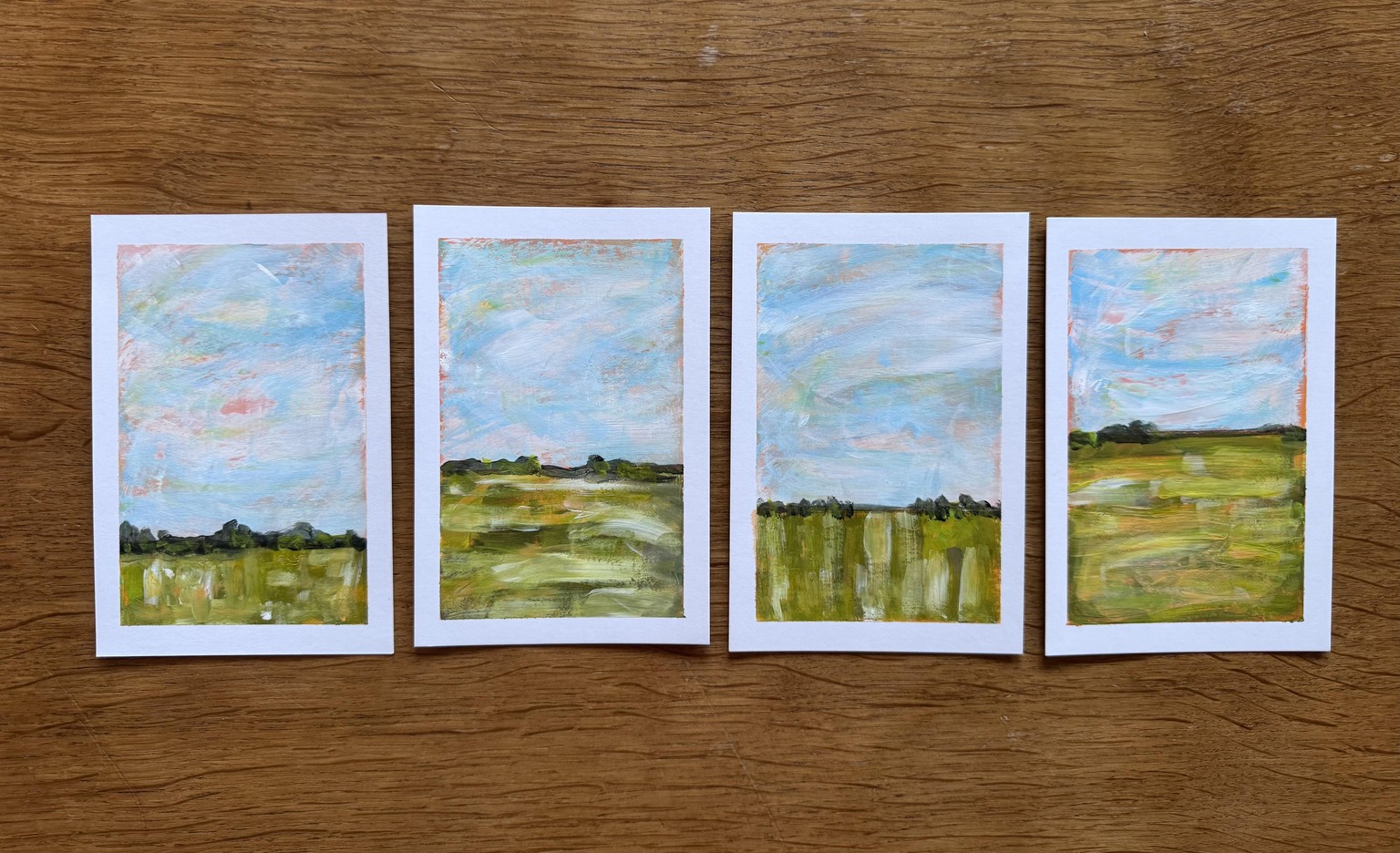 4 easy landscape paintings with tape - image 1 - student project