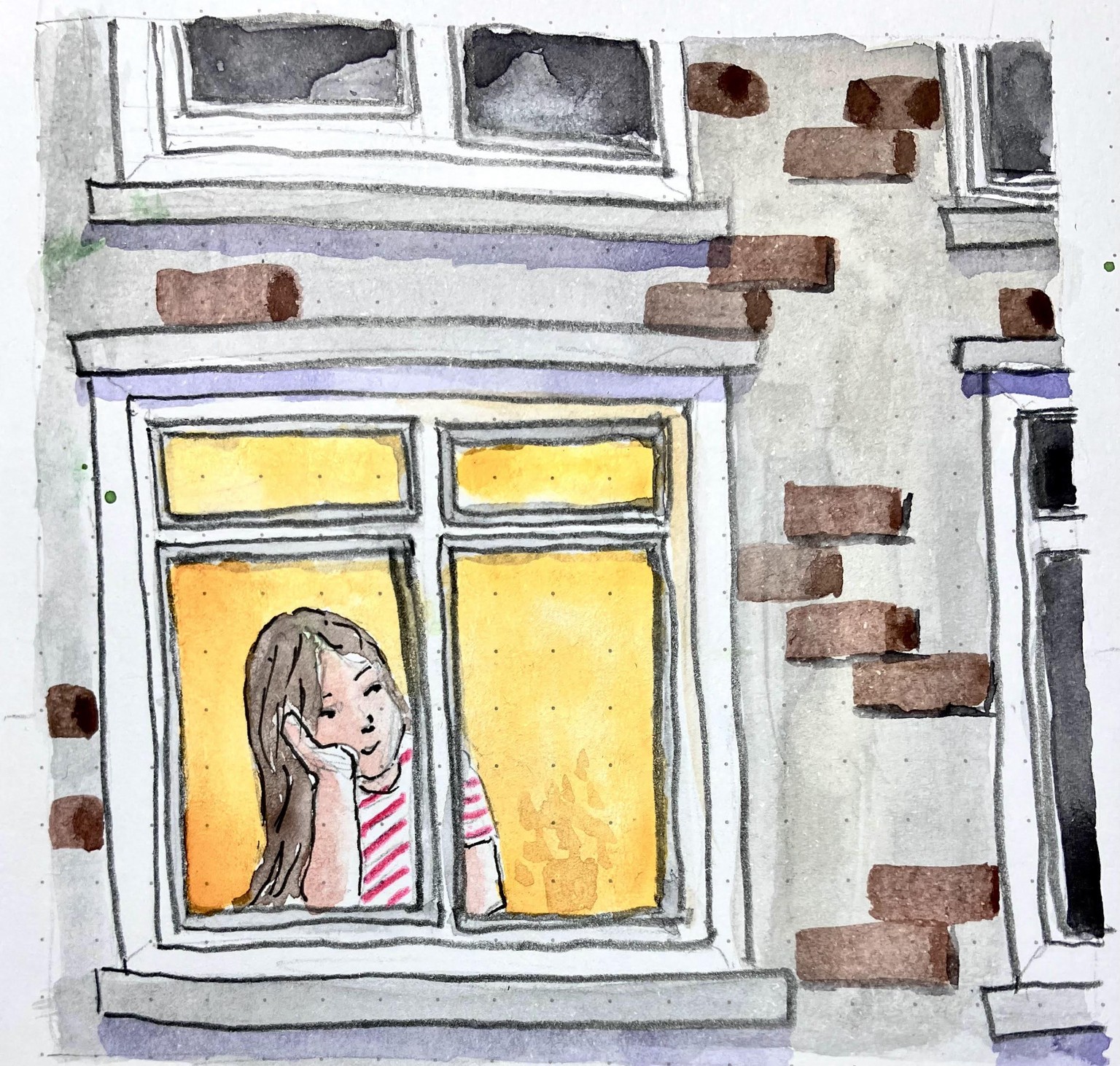 Lighted Window illustration - image 2 - student project