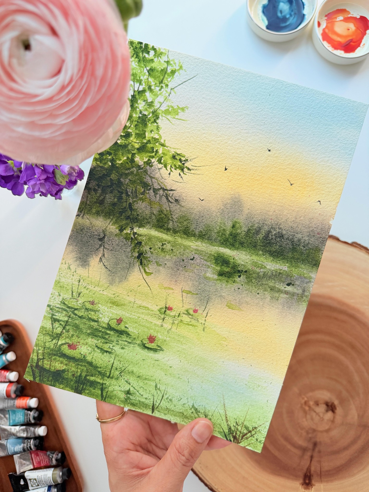 Watercolor Landscapes - image 3 - student project