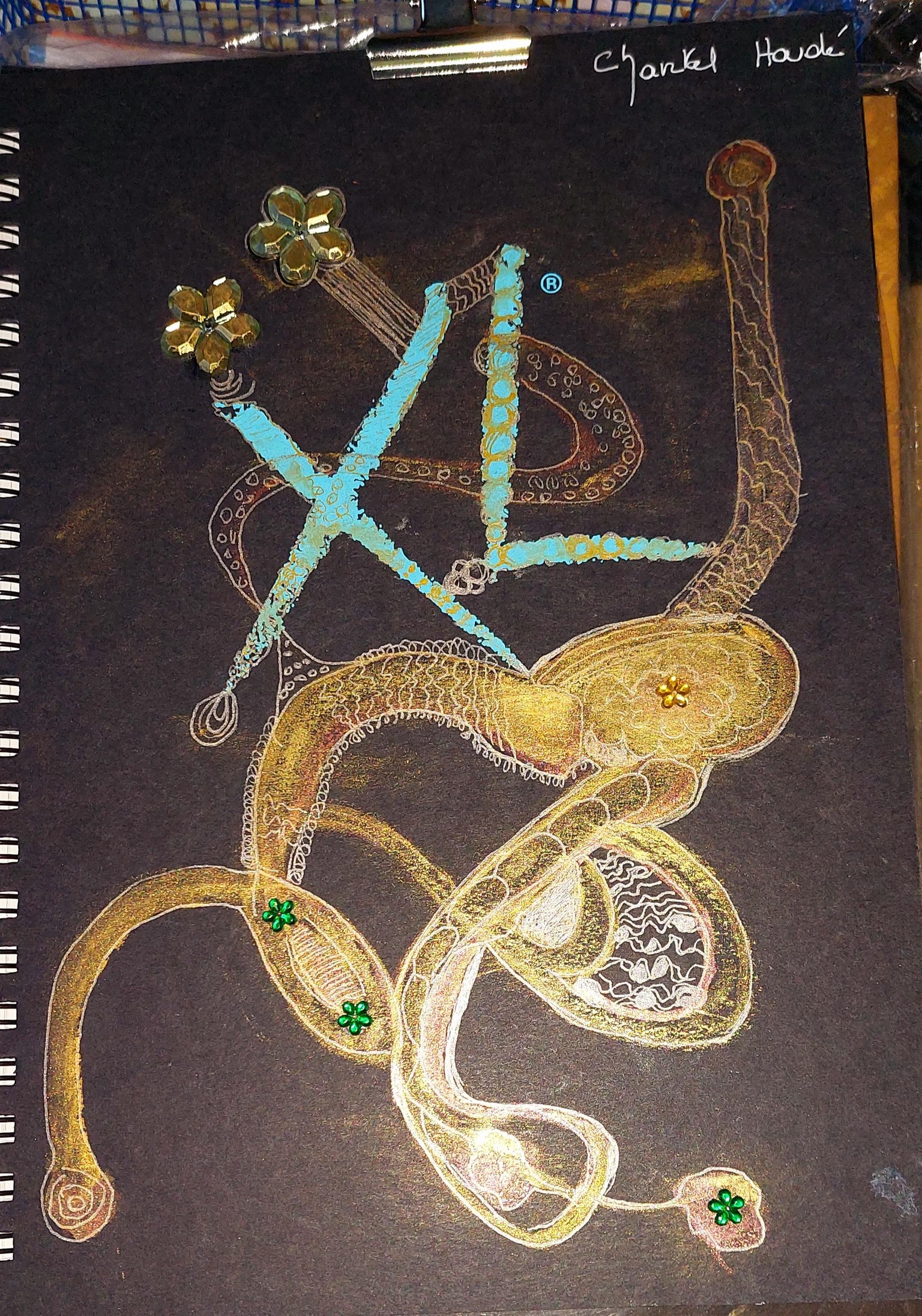 The Black cover of my sketchbook. To take - image 1 - student project