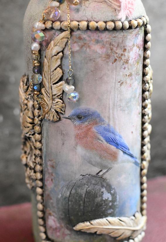 Spring Bluebird Bottle - image 2 - student project