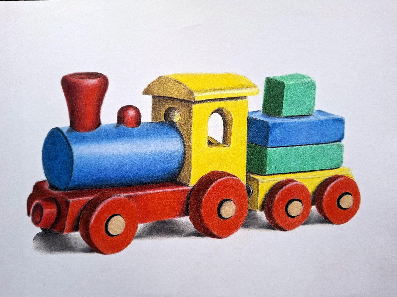 Wooden toy train - image 1 - student project
