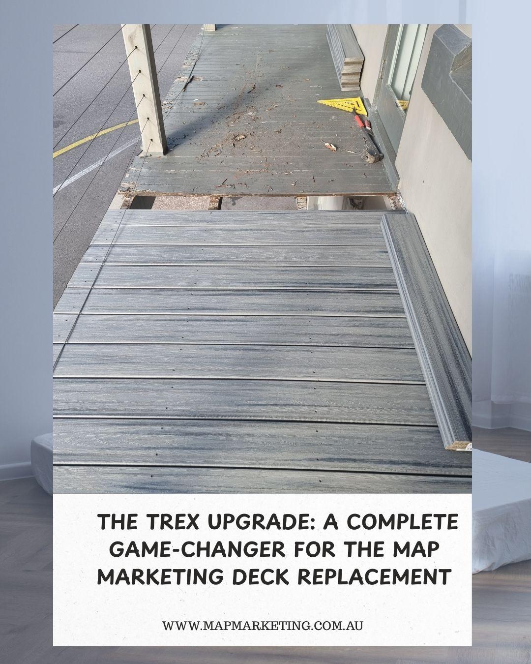 What are my three content pillars outlining the benefits of Trex for decks and deck replacement and - image 1 - student project