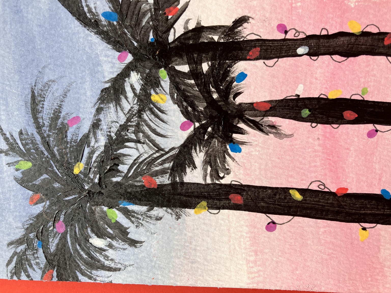Retro Palm Trees at Christmas - image 1 - student project