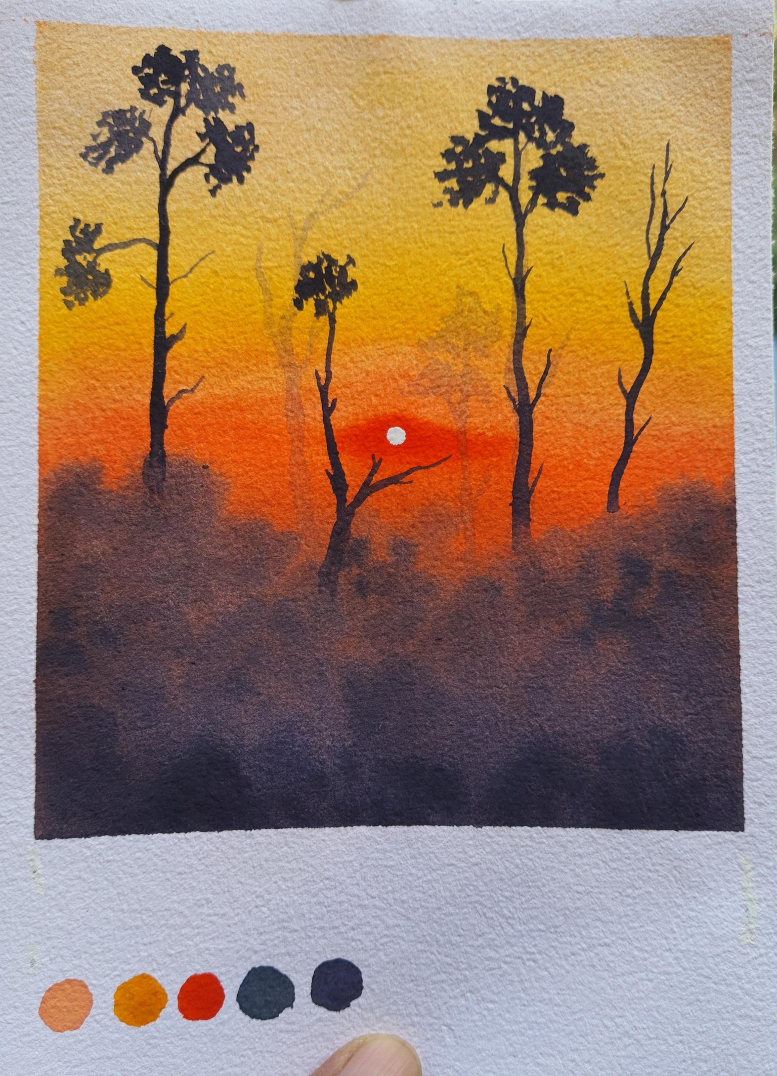 30 Days of Mini Watercolor Landscapes. .. !!! - image 12 - student project