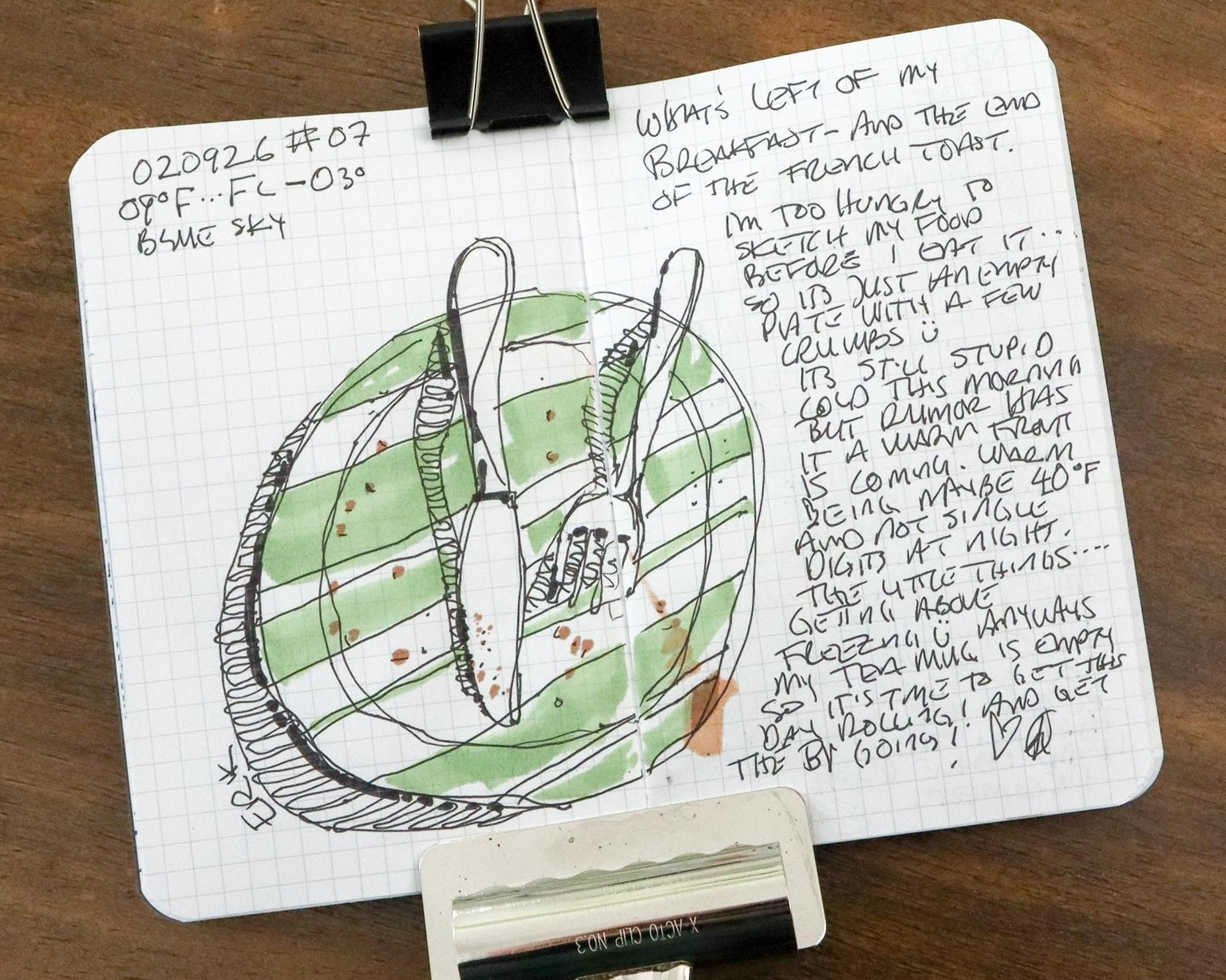 The start of my 7 day pocket sketchbook/journal - image 7 - student project