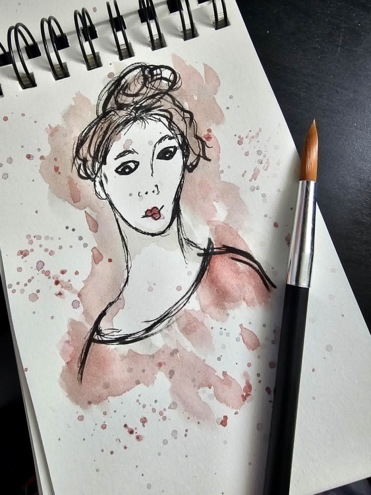 Portraits aquarellés - image 2 - student project