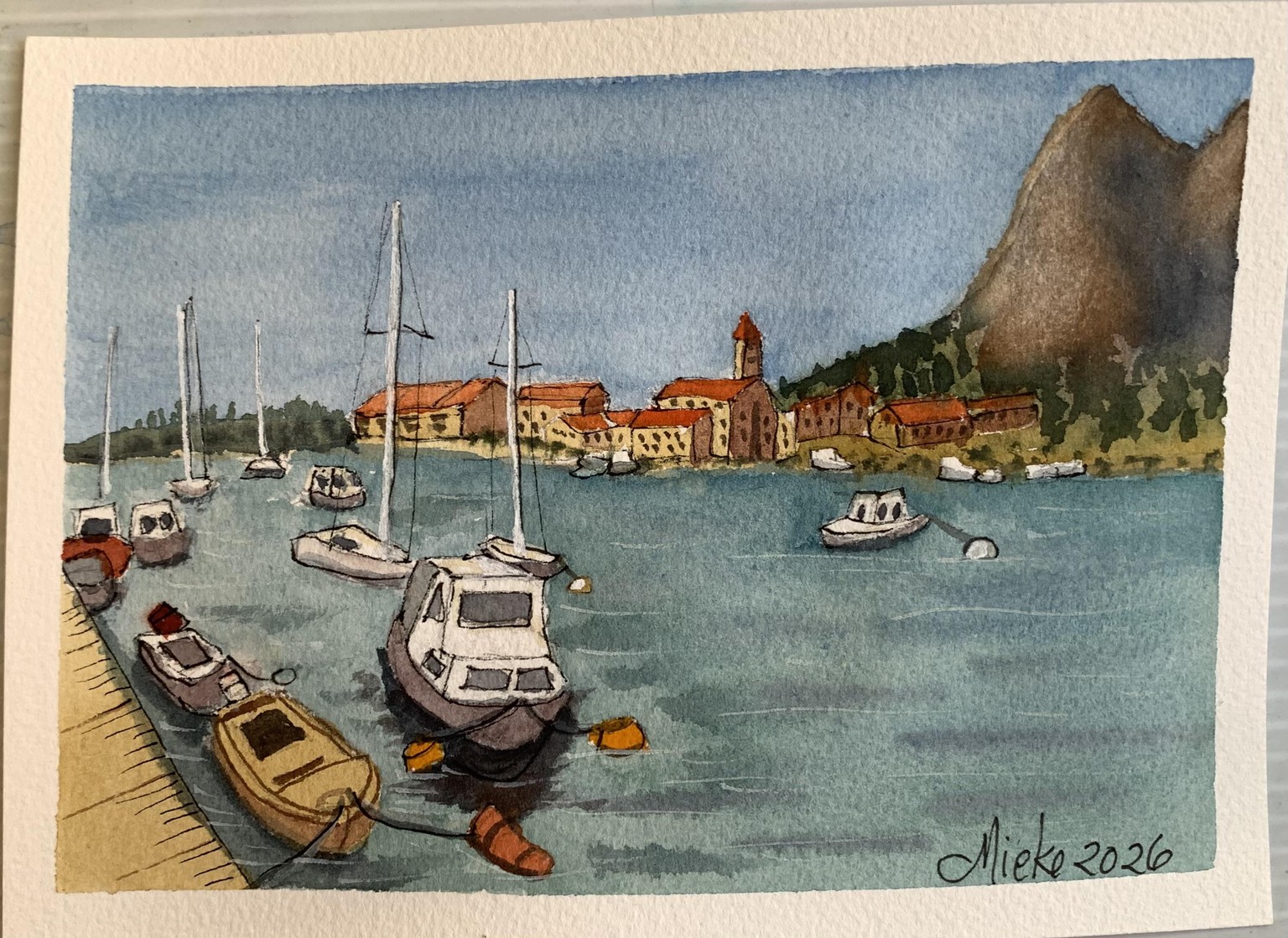 Coastal Watercolour Scenes - image 2 - student project