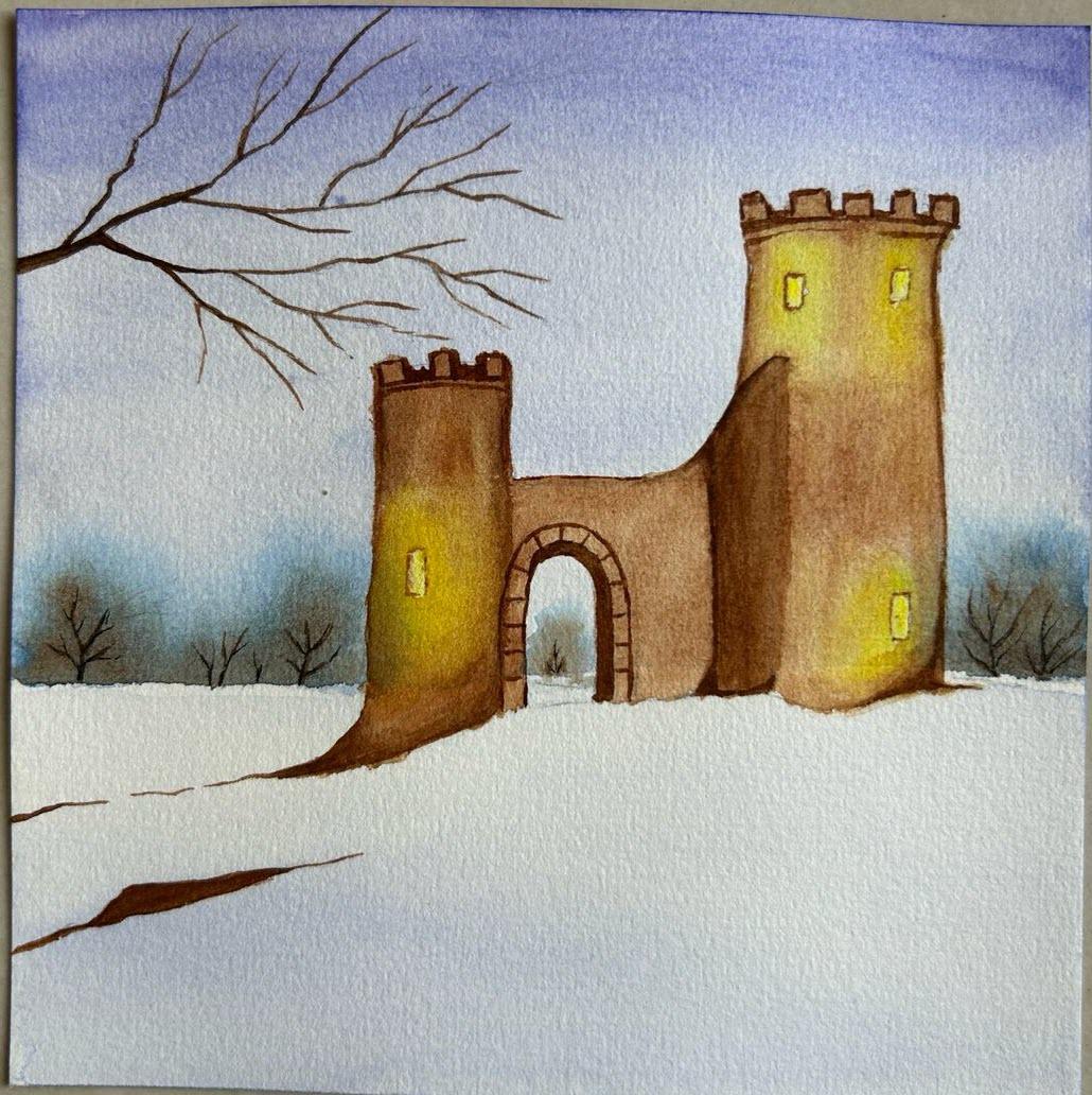 Watercolor winter moodboard - image 5 - student project