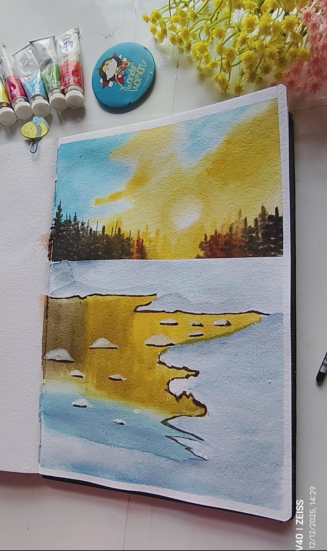 Winter reflection art - image 4 - student project