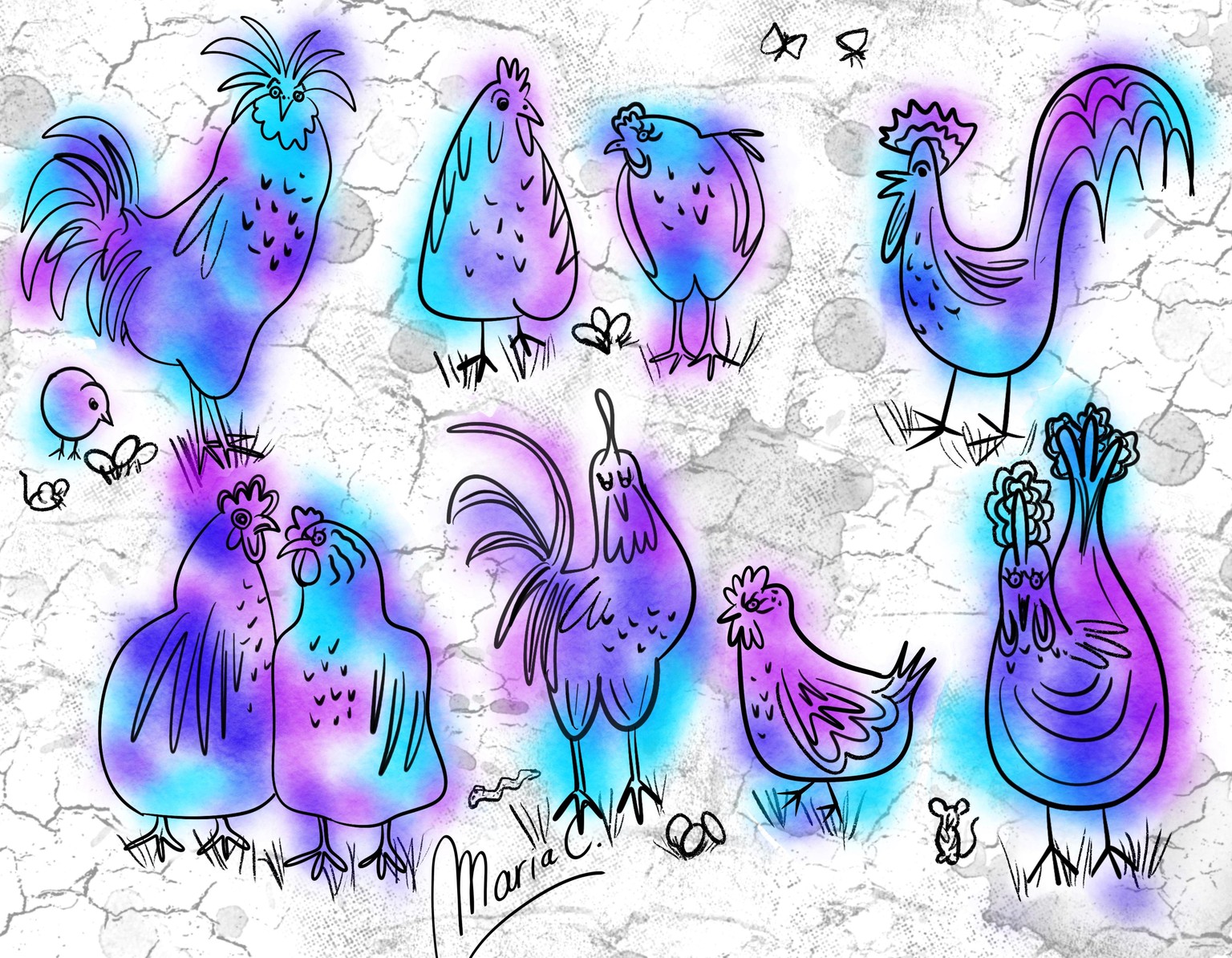 Funky snack drawing - image 2 - student project