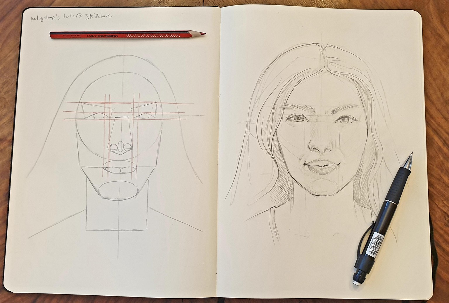 Drawing heads - image 2 - student project