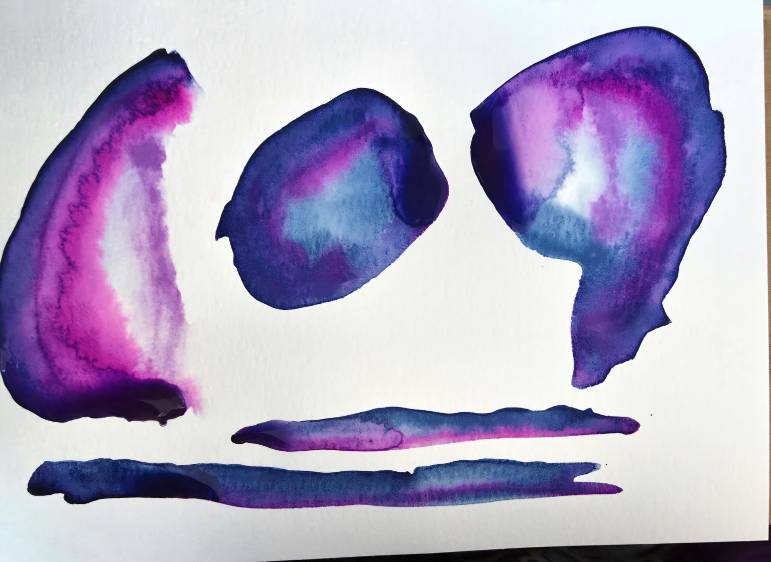 Watercolours inspired by Georgia O Keefe - image 8 - student project