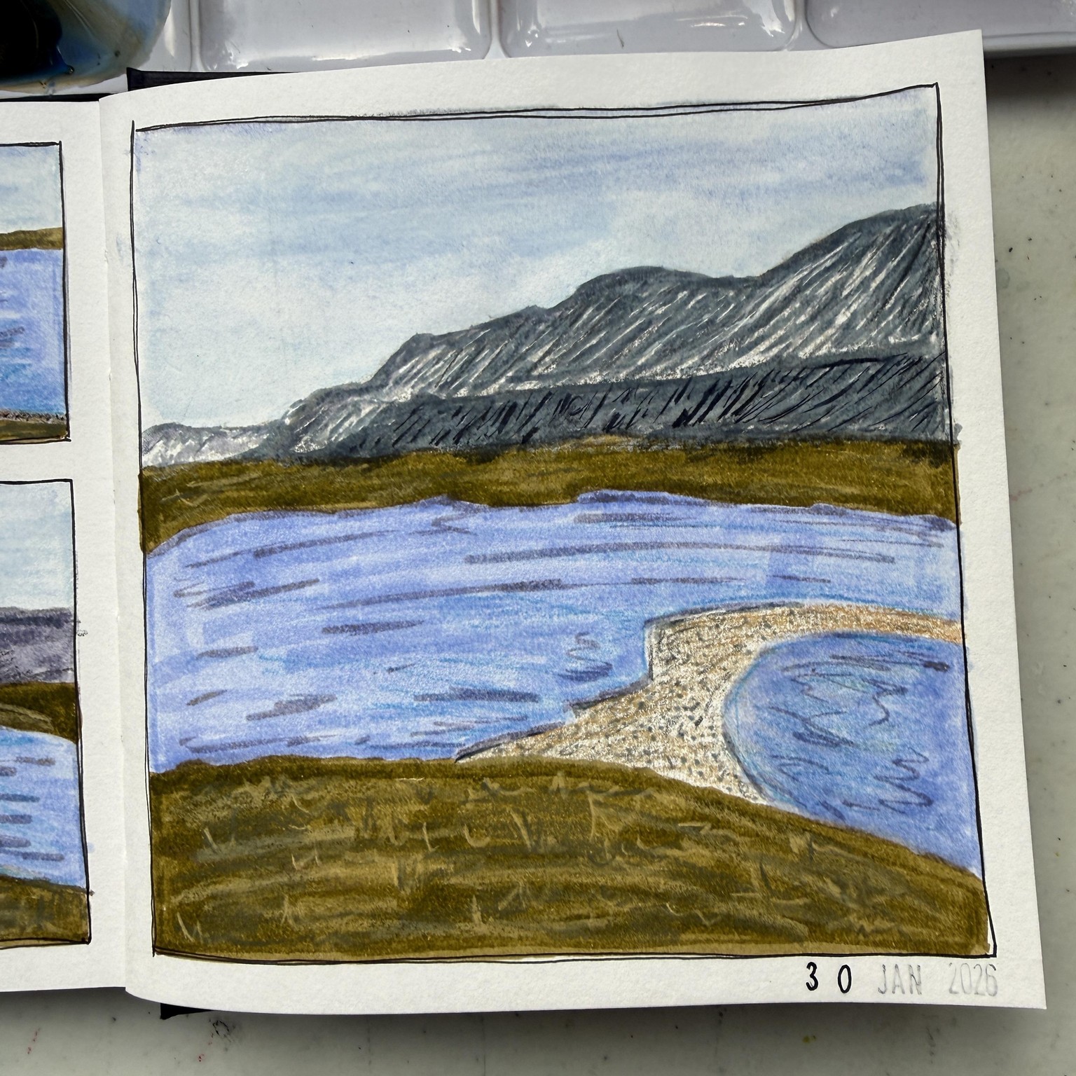 Illustrated landscape - image 2 - student project