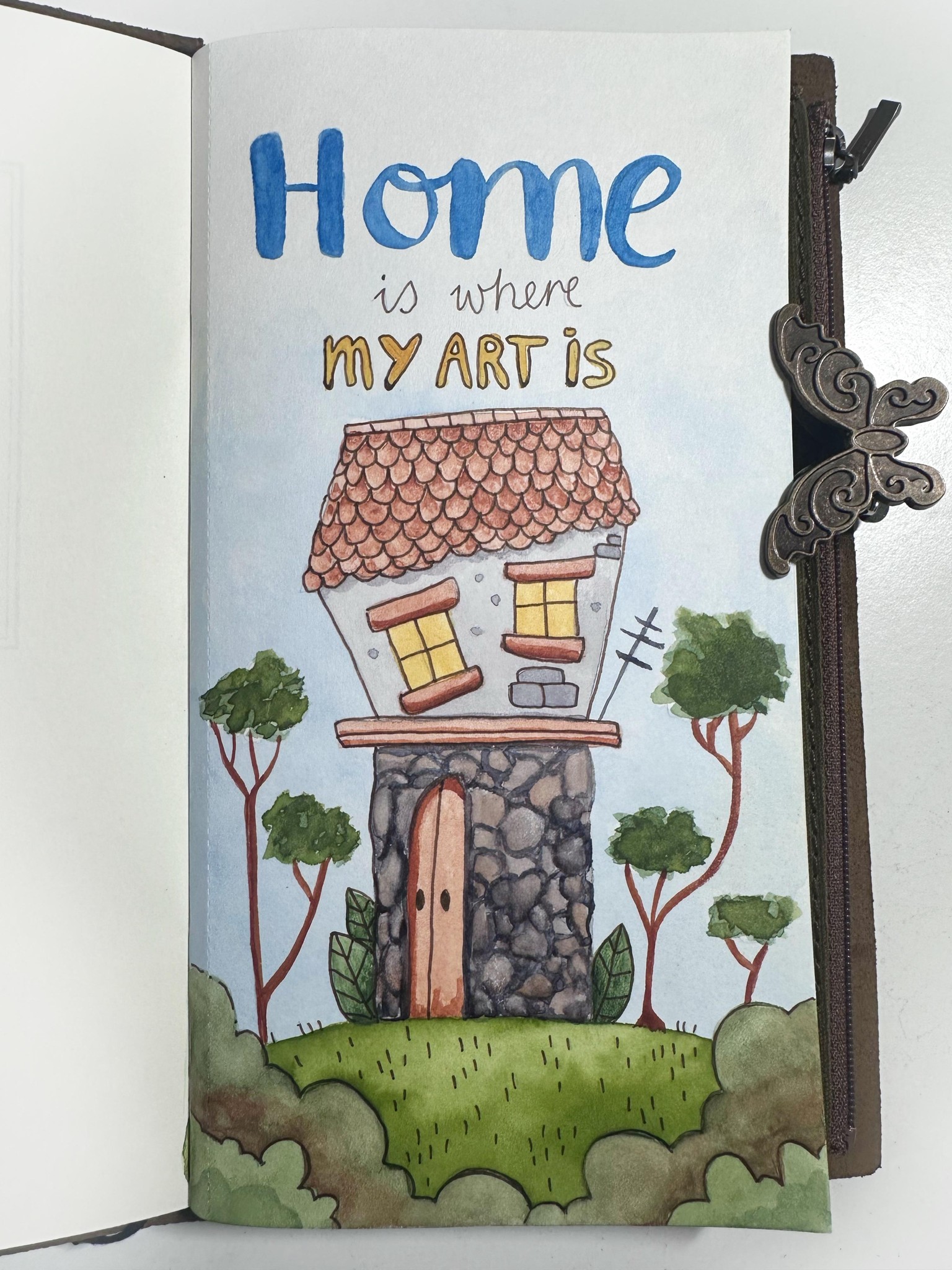 Illustrated Journal Cover Page - image 1 - student project