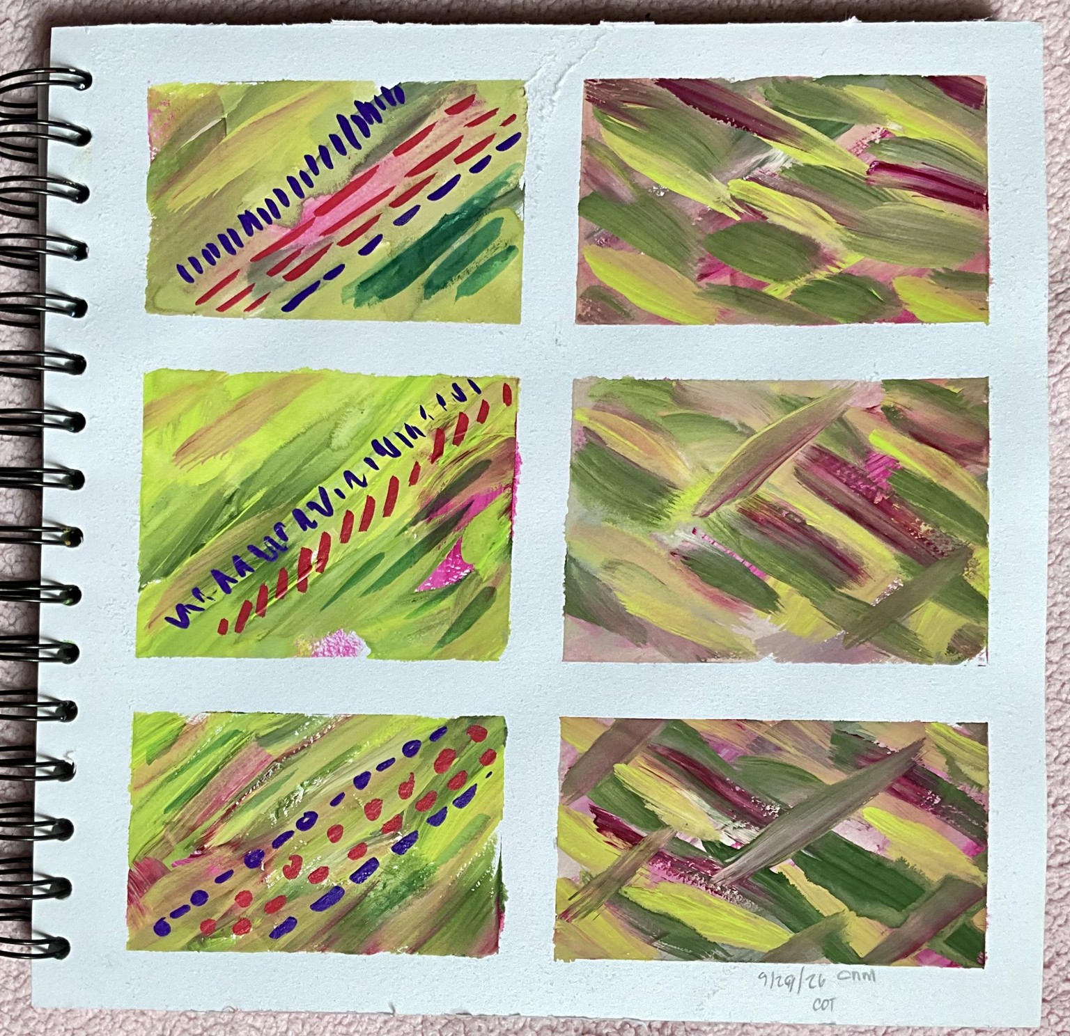 Mini Abstract paintings - image 1 - student project