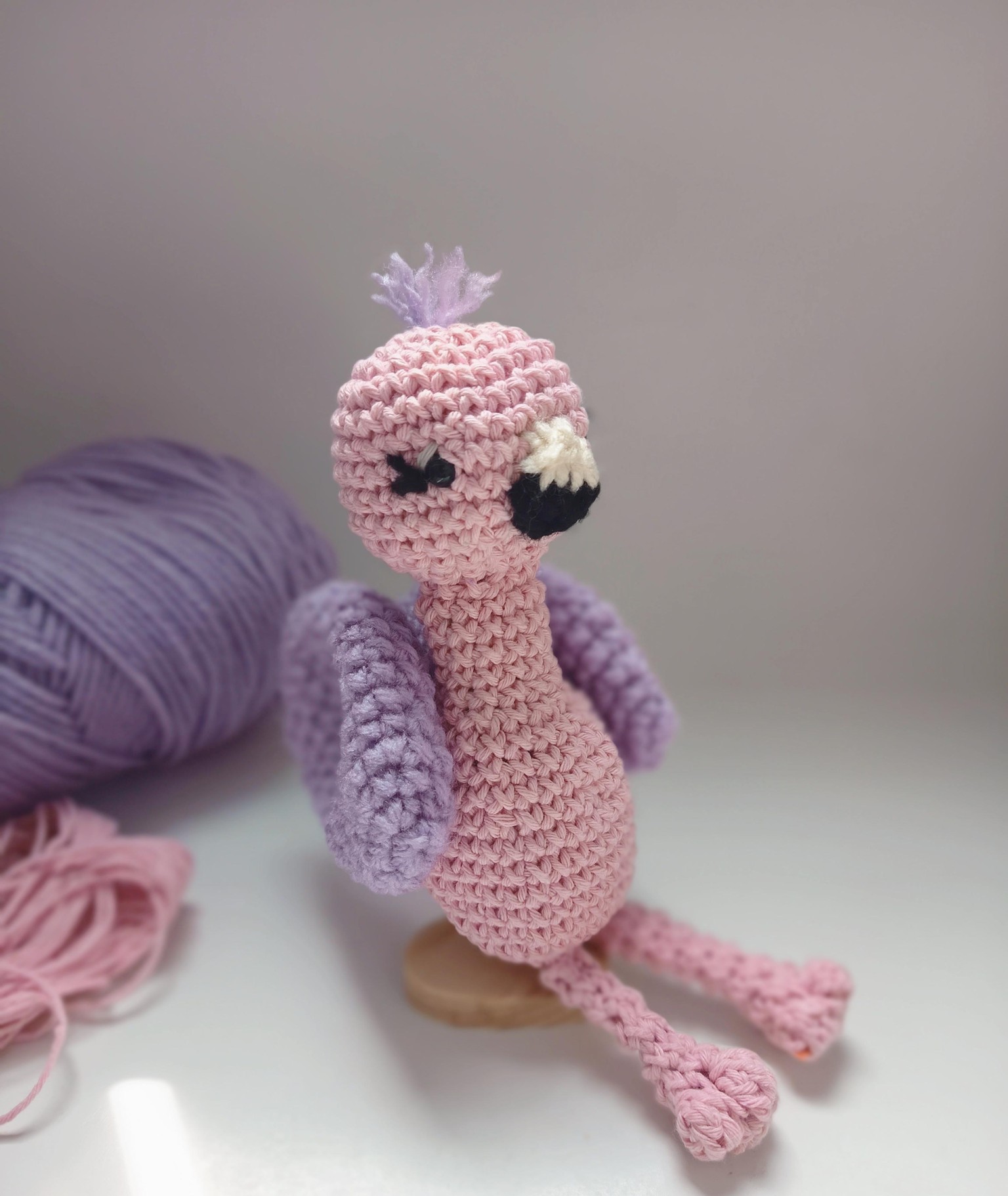 My first Amigurumi Giraffe, crocodile and flamingo, thanks Emilie, love your teaching! - image 4 - student project