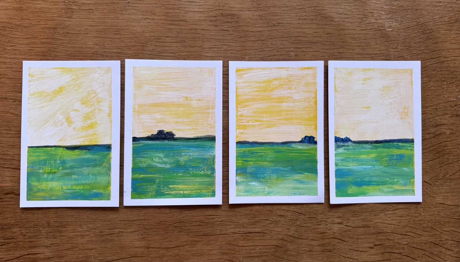 4 easy landscape paintings with tape - image 3 - student project