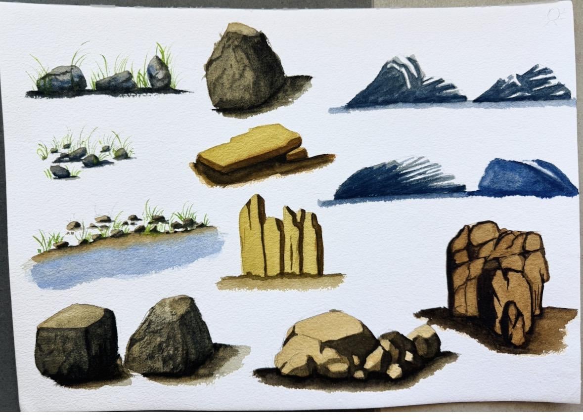 Rock study - image 2 - student project