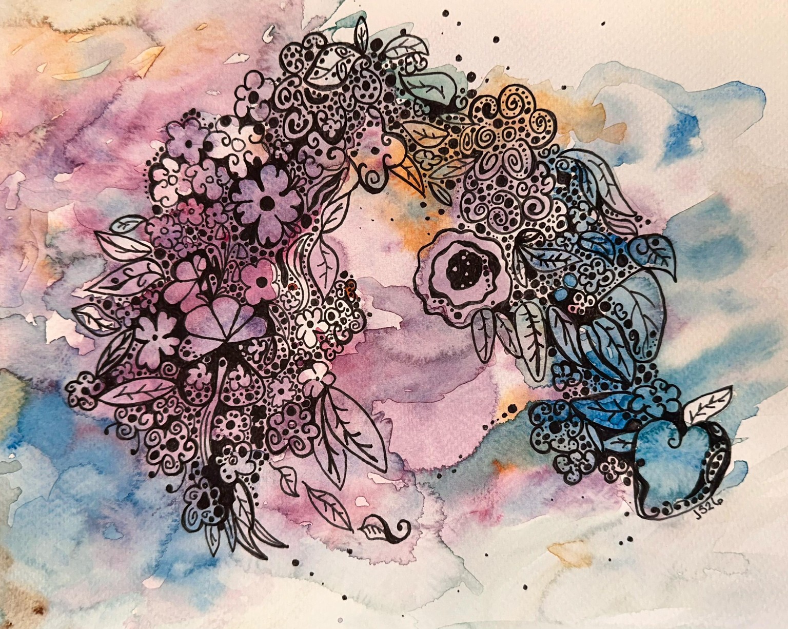 Jen's Watercolor Projects - image 9 - student project