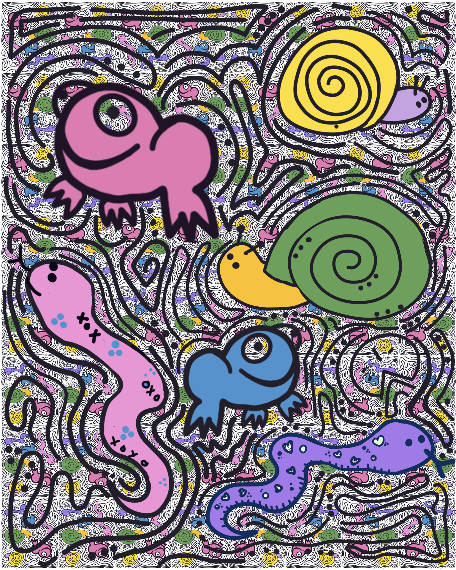 Bold Lines : My Fav Critters - image 2 - student project