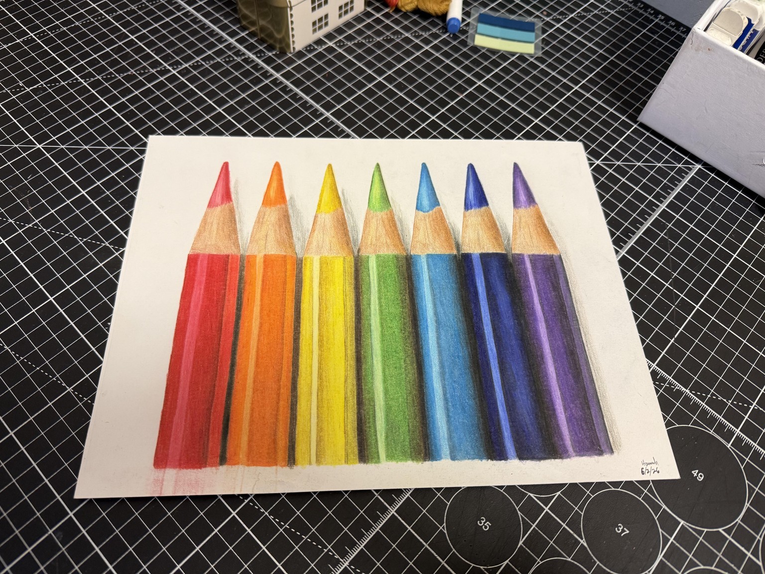 Trying out colored pencils - image 1 - student project