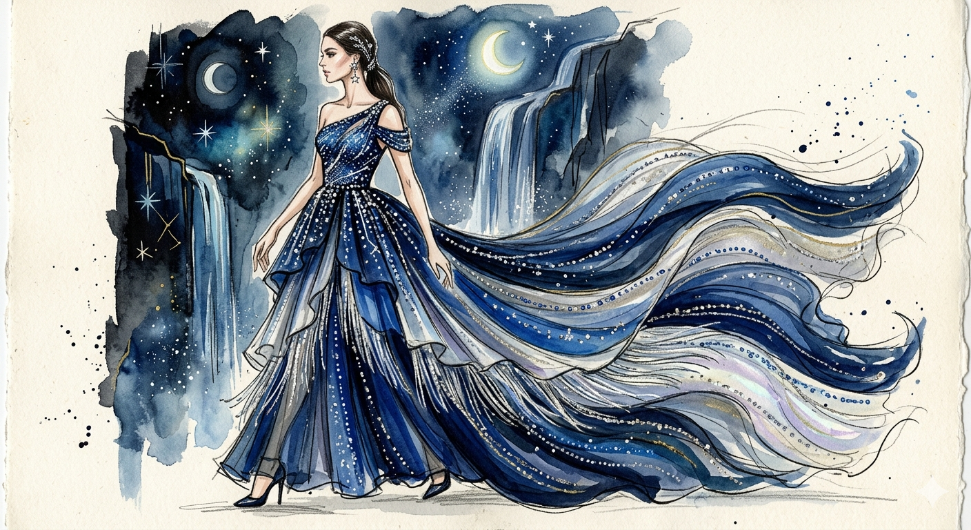 The Night Sky Gown - image 1 - student project
