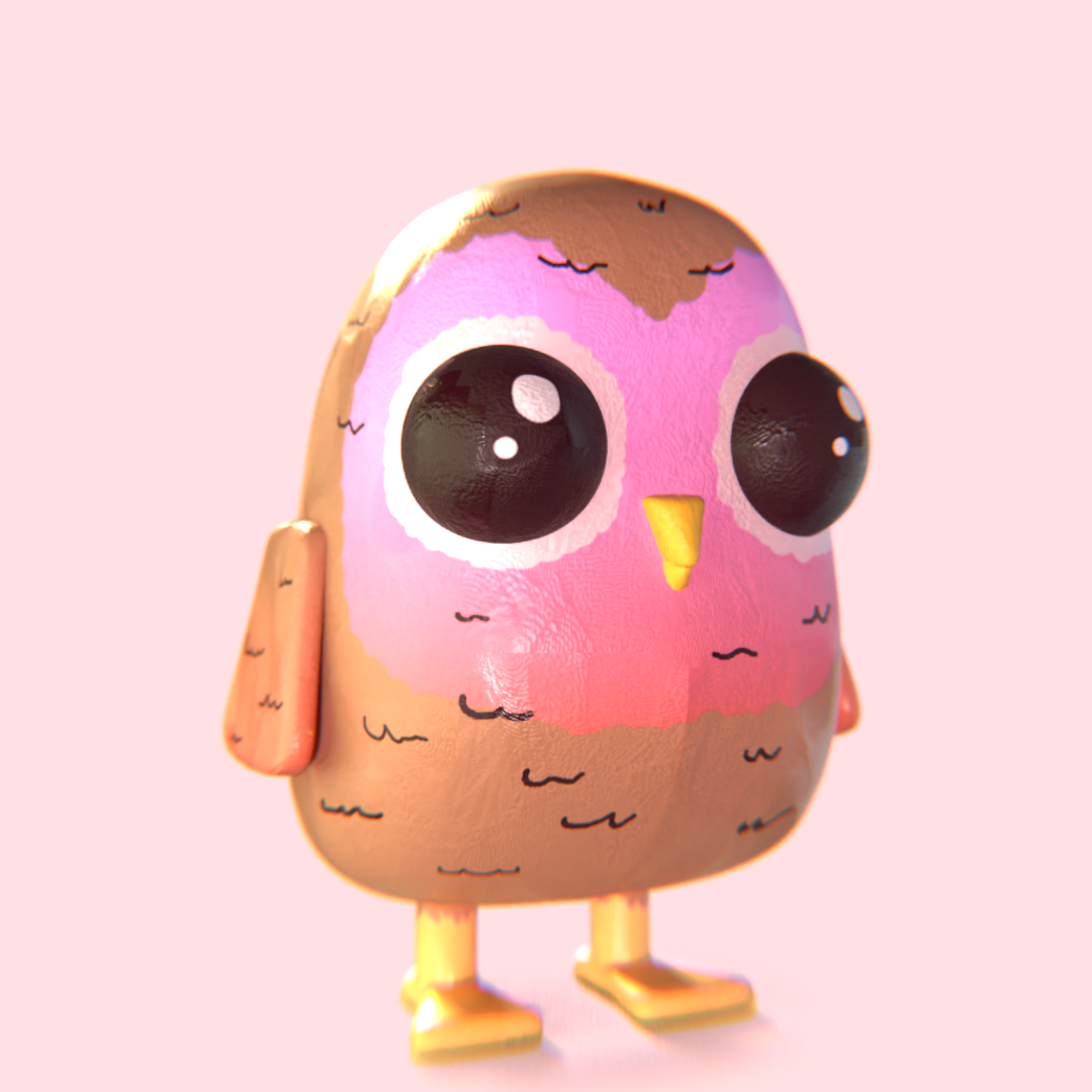 Pink owl - image 1 - student project