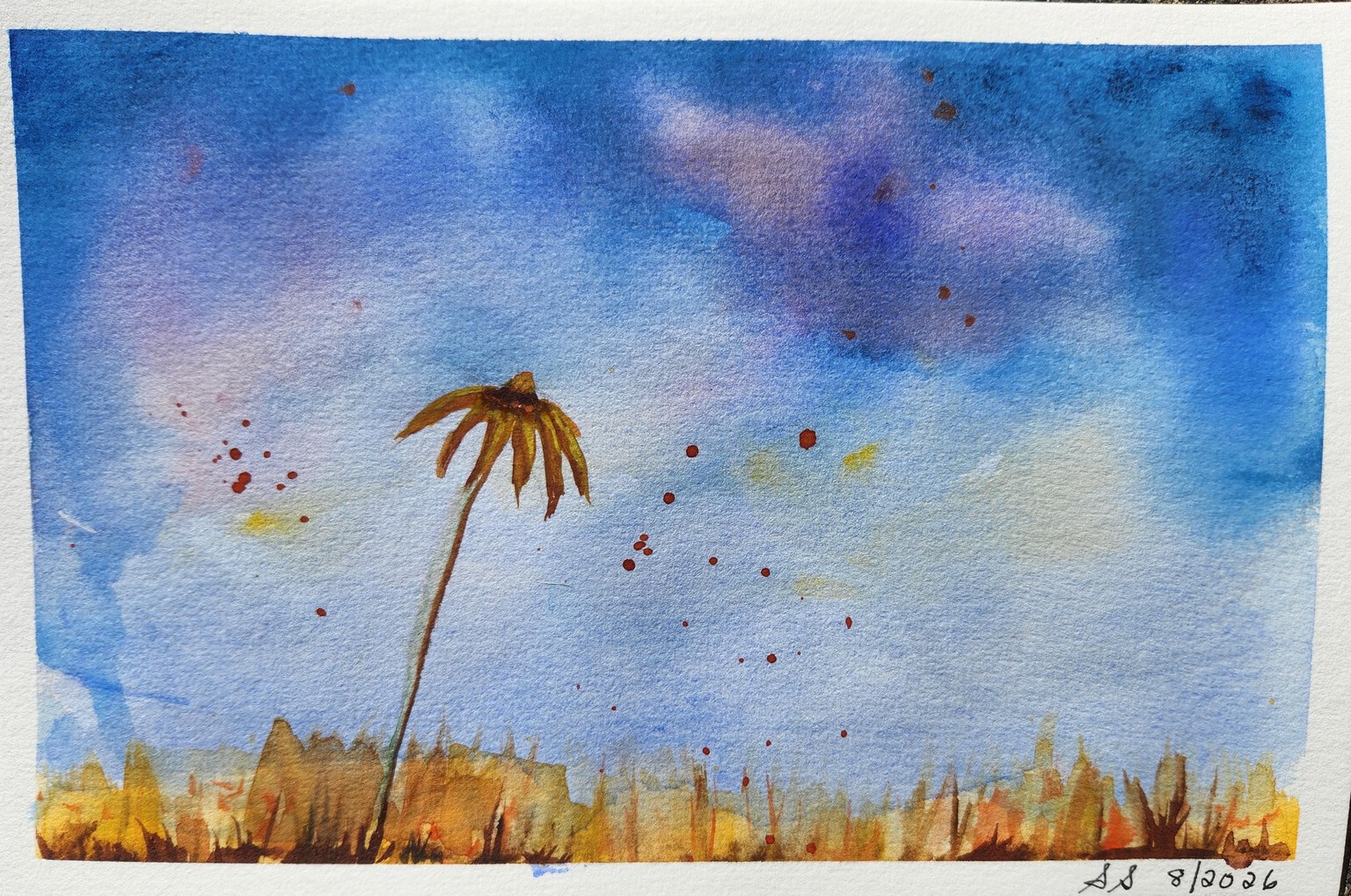 Loose Watercolor Landscape - #'s 3 & 4 - image 2 - student project