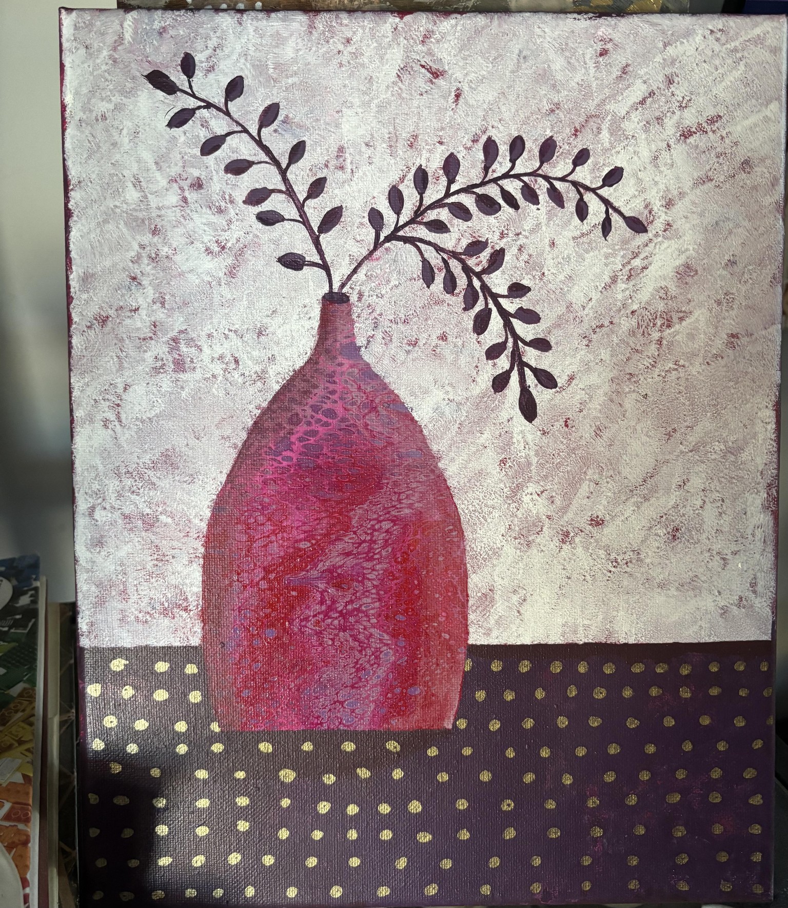 Acrylic pour background…I likey. - image 1 - student project