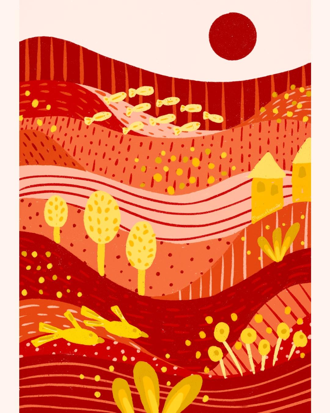 Illustrated Landscapes - image 1 - student project