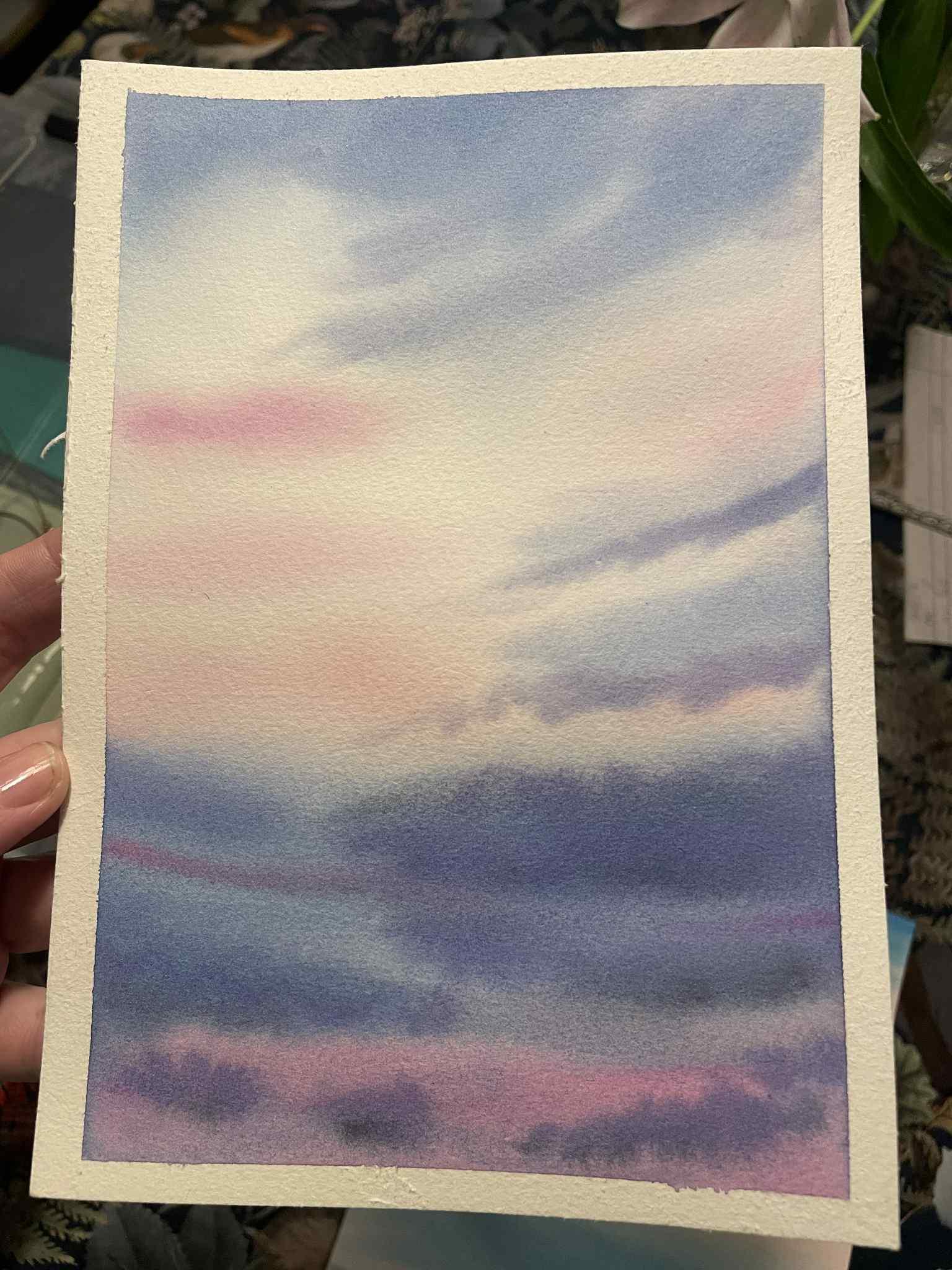 Watercolor sky challenge - image 1 - student project