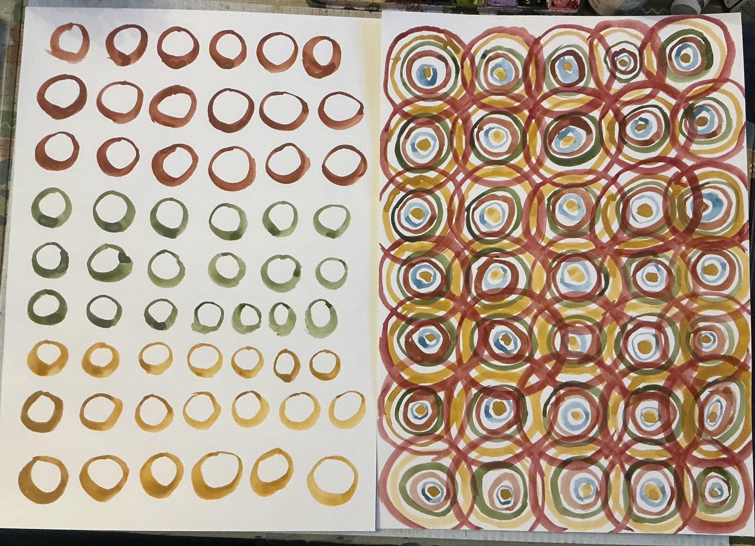 Watercolour Brush mark practise - image 10 - student project