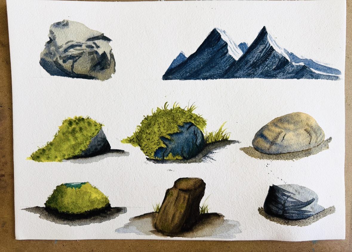 Rock study - image 1 - student project