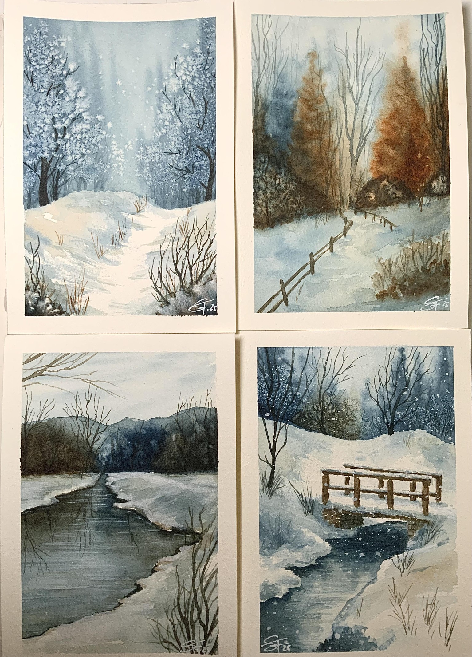 Simple & Calming Winter Scenes with Nianiani - image 1 - student project