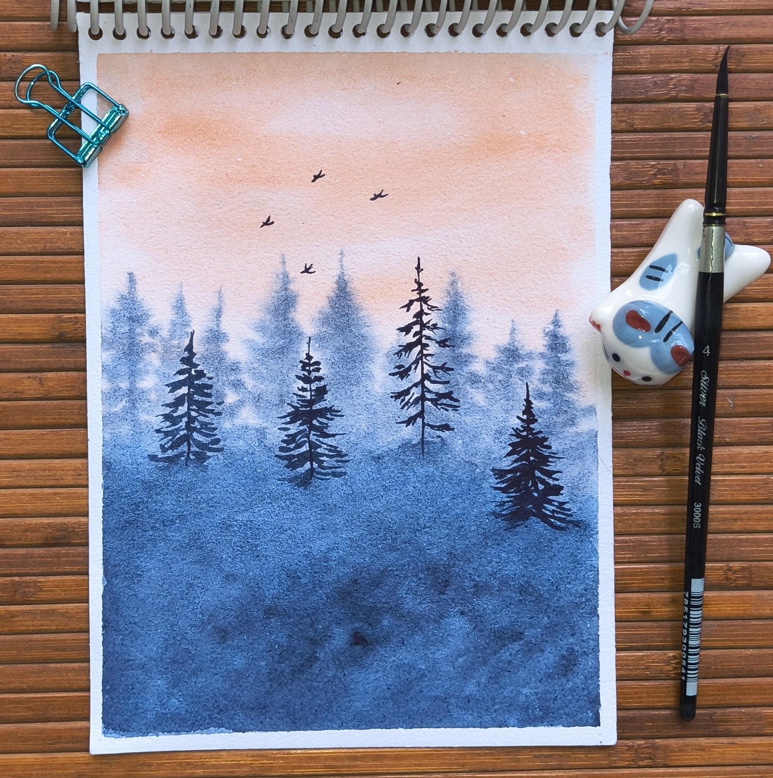 Watercolour landscapes - image 6 - student project