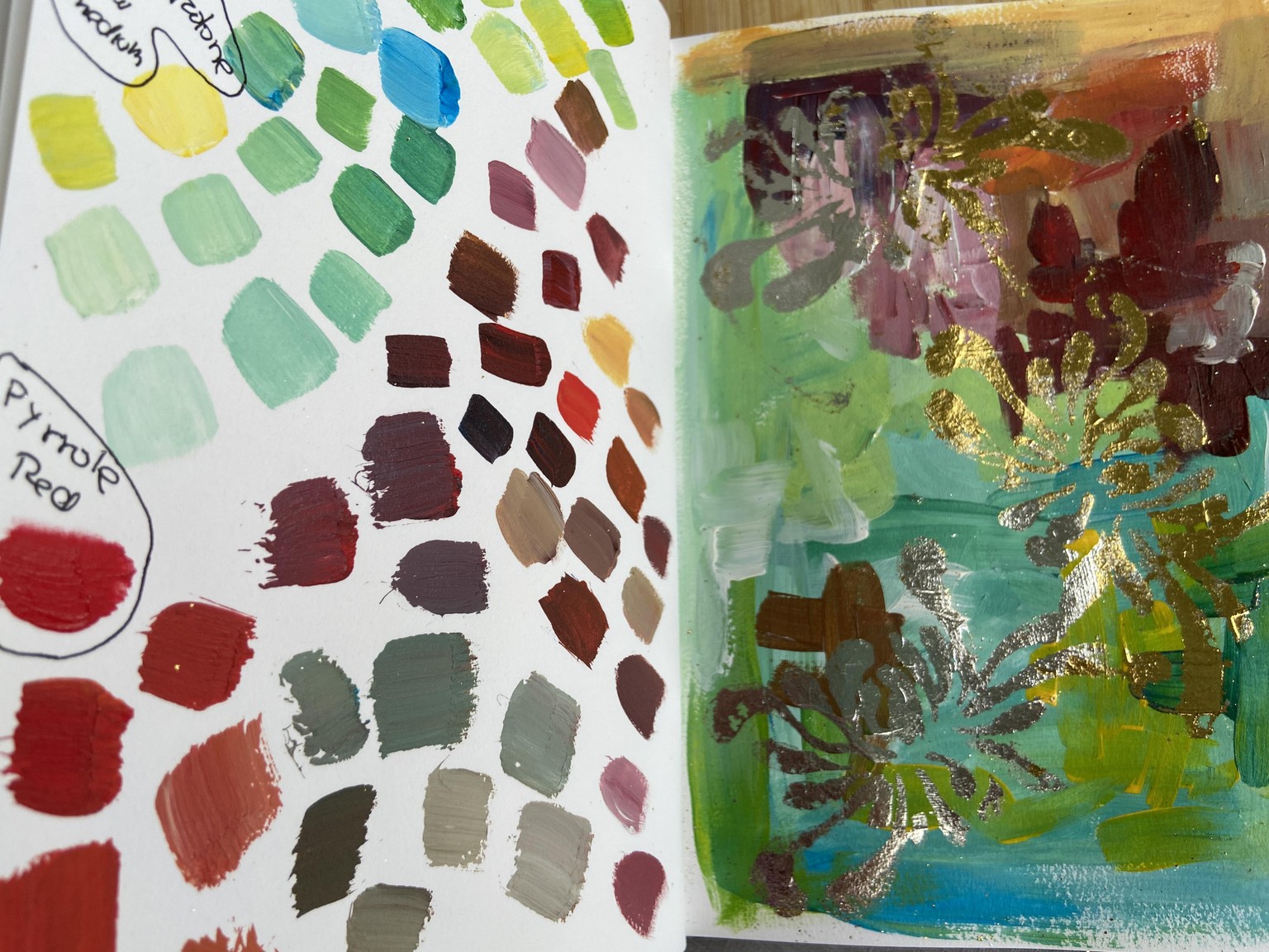 Color practice! Sketchbook warm up. - image 1 - student project
