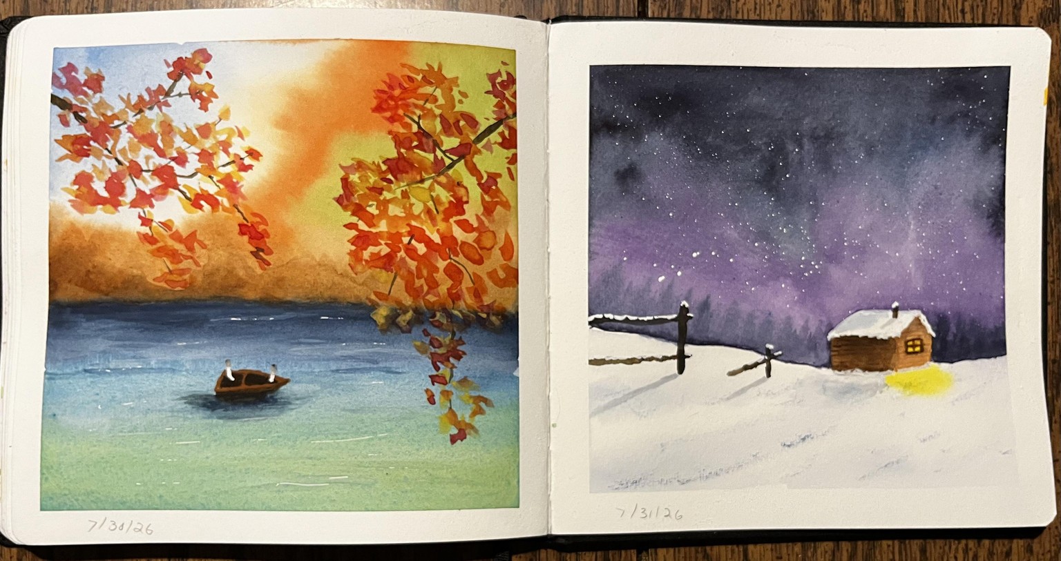 Seasons in watercolor - image 11 - student project