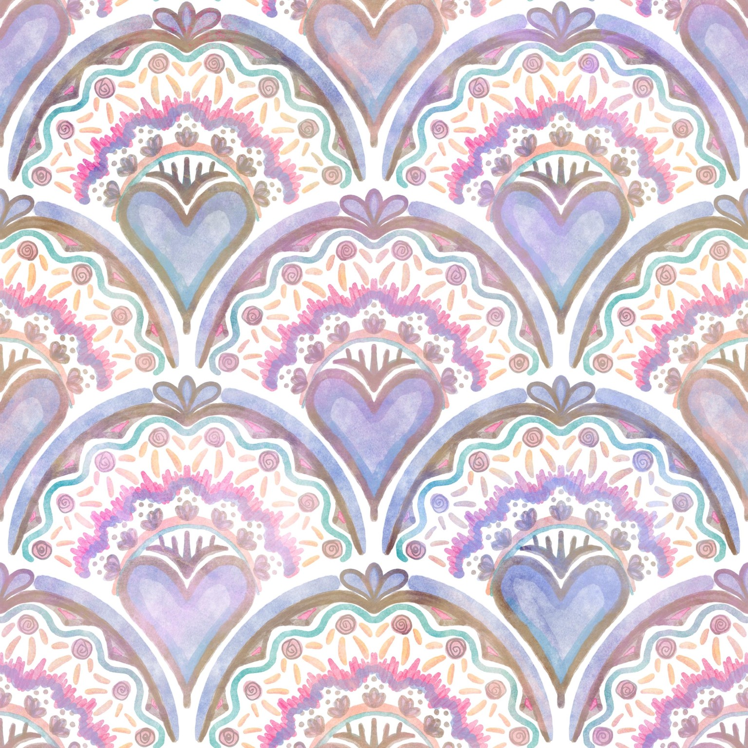 Lovely Watercolor Scallops - image 2 - student project