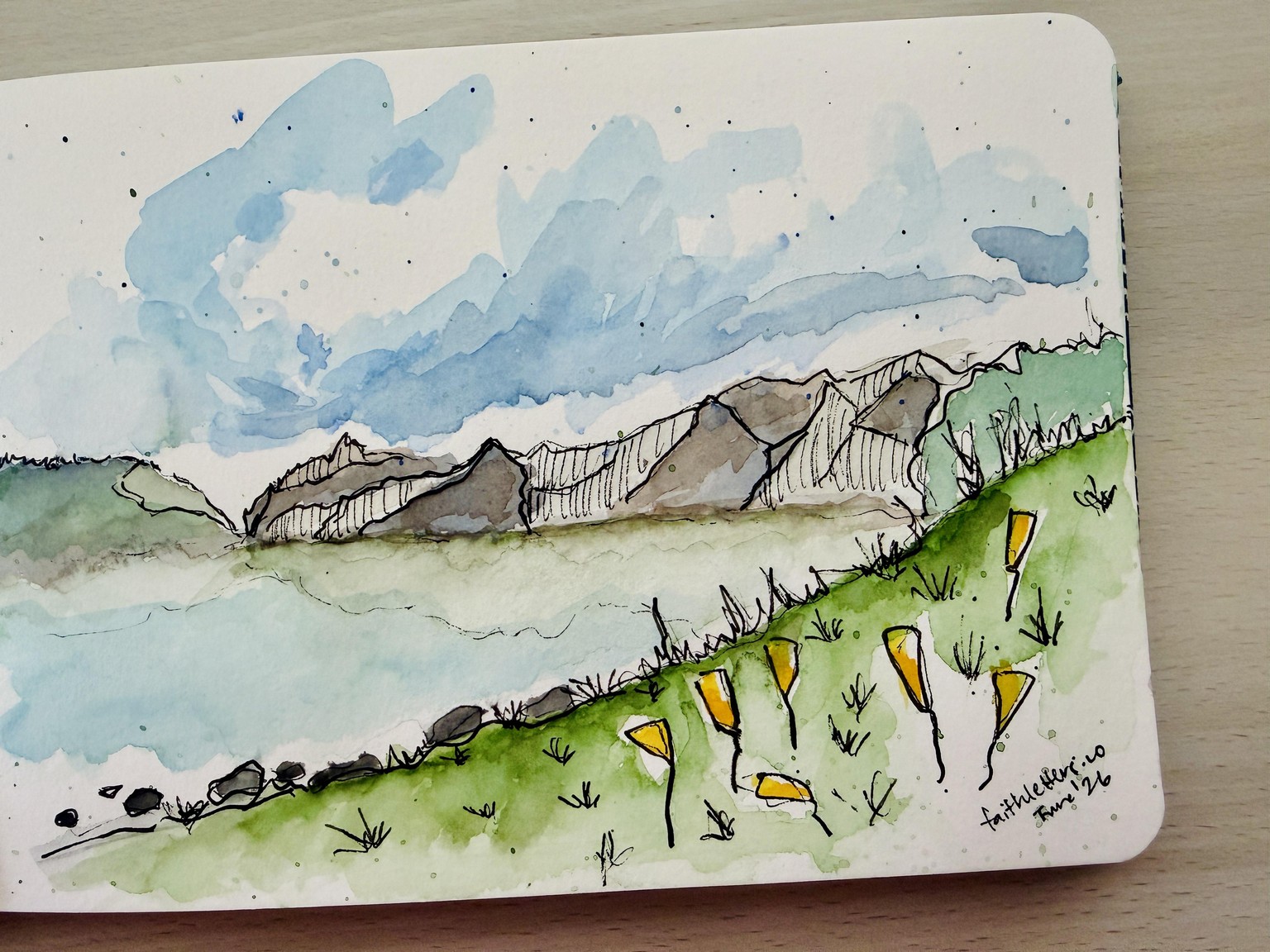 First landscape painting - image 1 - student project