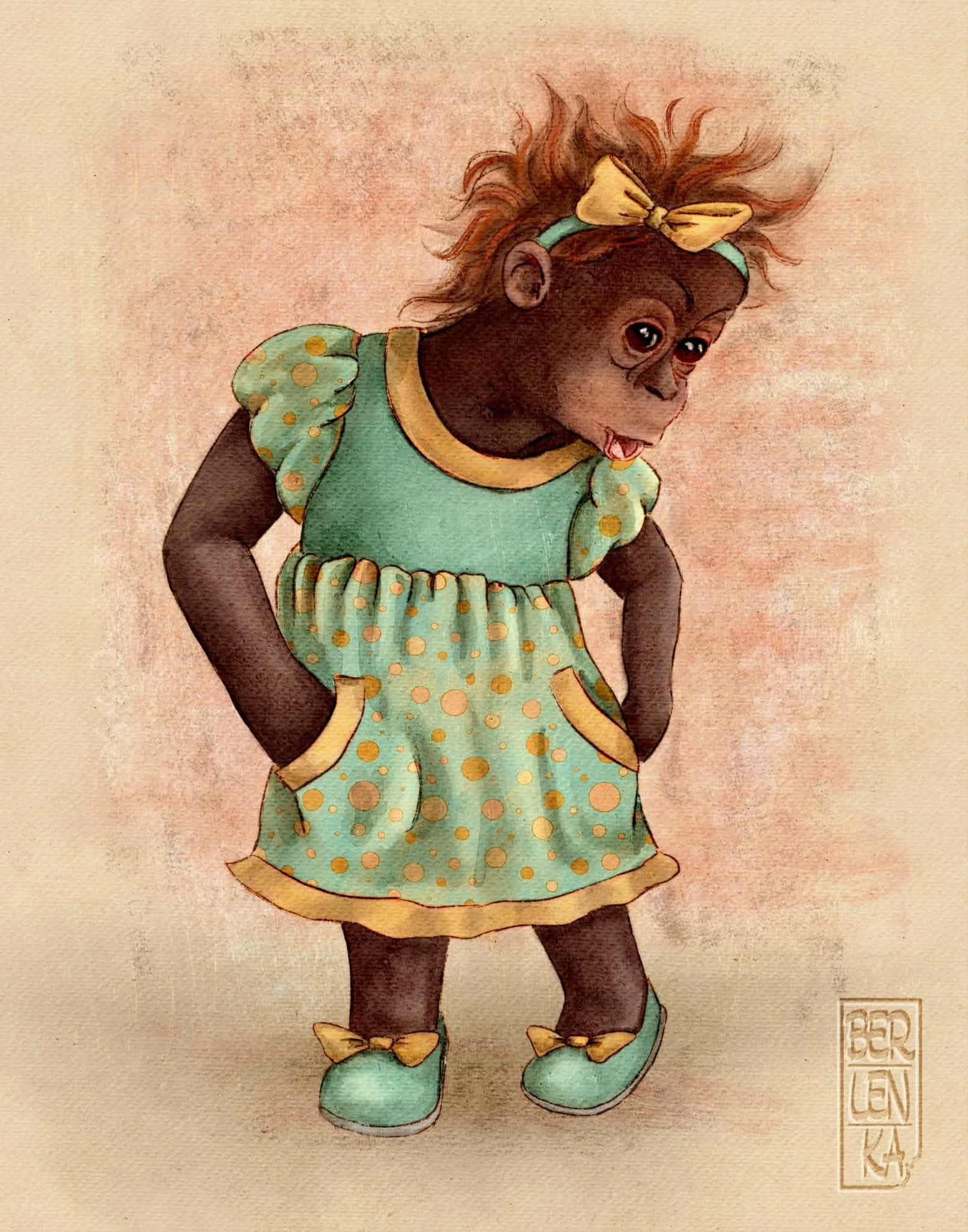 My vintage monkey project - image 1 - student project
